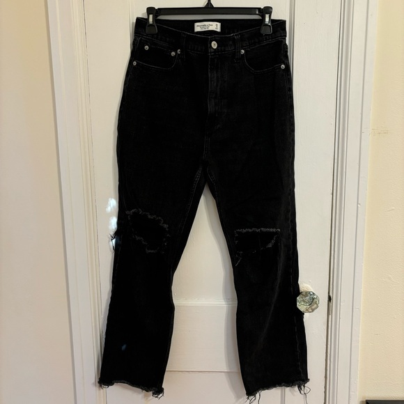 abercrombie & fitch ankle straight ultra high rise jean - Picture 1 of 3